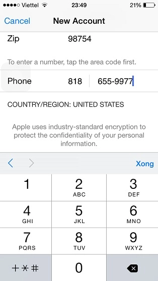 cách tạo Apple ID US