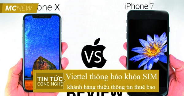 So sánh iPhone X với iPhone 7
