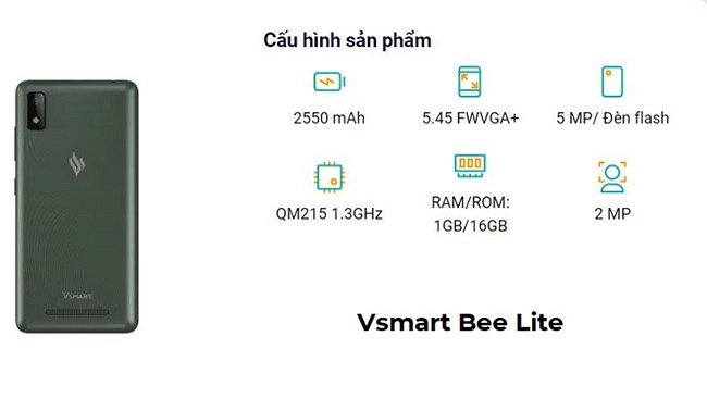 Vsmart Bee Lite Điện Thoại Thông Minh Giá Rẻ Chỉ 600K Của Nhà Vinsmart