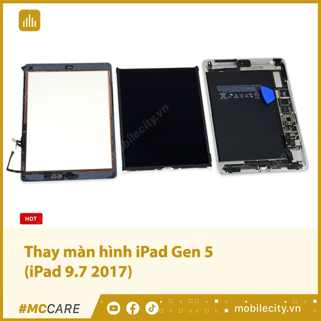 Thay màn hình iPad Gen 5 (iPad 9.7 2017)