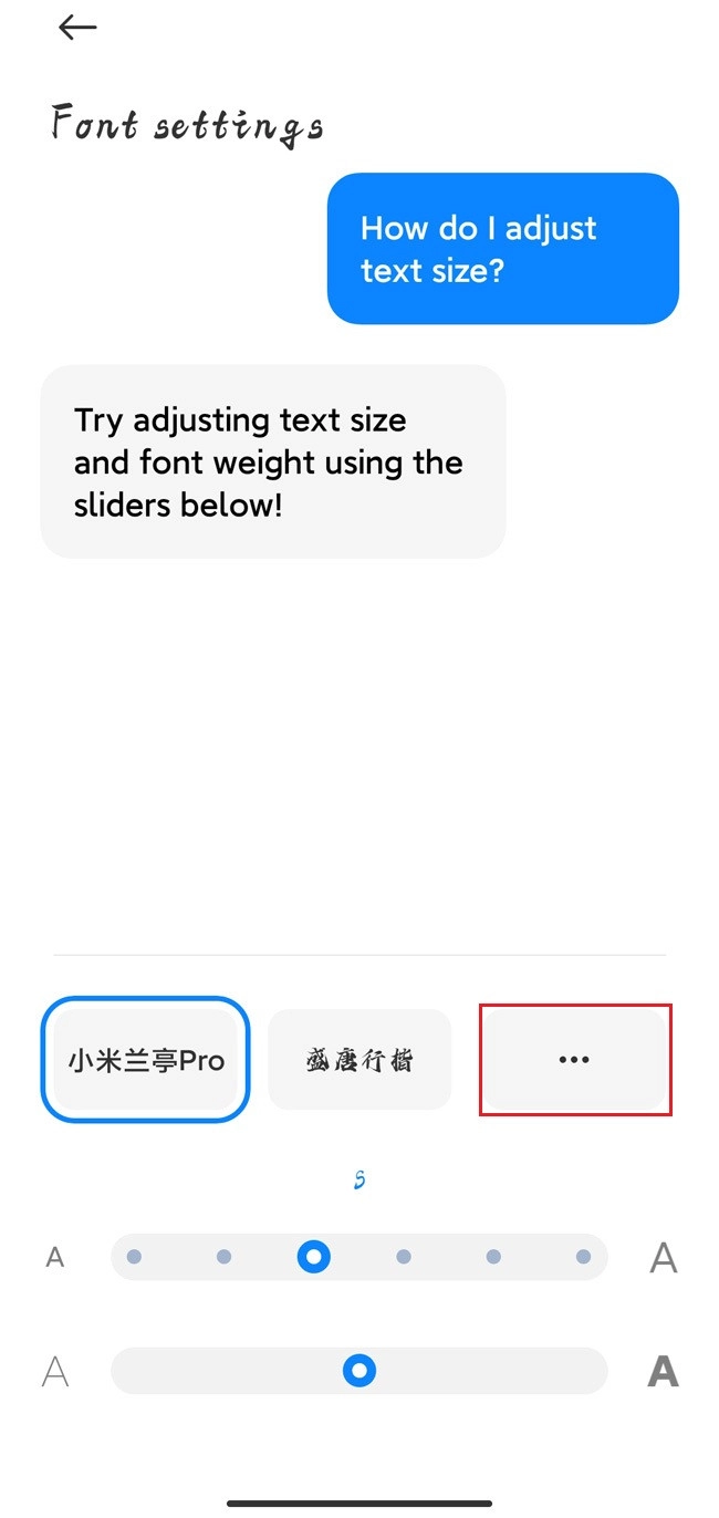 Lỗi Font Chữ Xiaomi: Hãy yên tâm, chúng tôi sẽ giúp bạn khắc phục tình trạng lỗi font chữ trên thiết bị Xiaomi của bạn. Đến với trung tâm sửa chữa của chúng tôi, các chuyên gia sẽ tìm ra giải pháp để sửa chữa máy của bạn trong thời gian nhanh nhất mà không làm ảnh hưởng tới các dữ liệu và thông tin quan trọng trên thiết bị của bạn.