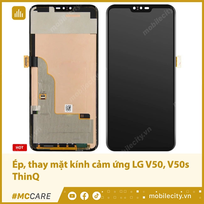 Ép, thay mặt kính cảm ứng LG V50, V50s ThinQ