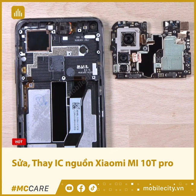 Sửa, Thay IC nguồn Xiaomi MI 10T pro