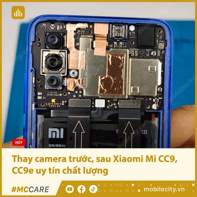 Thay camera Xiaomi Mi CC9