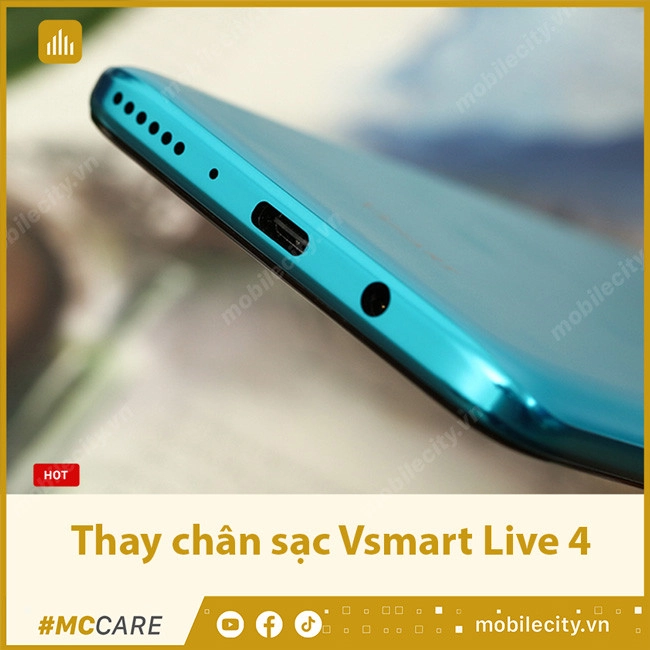 Thay chân sạc Vsmart Live 4