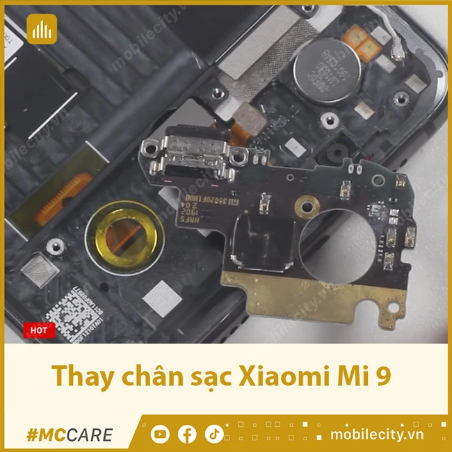 Thay chân sạc Xiaomi Mi 9