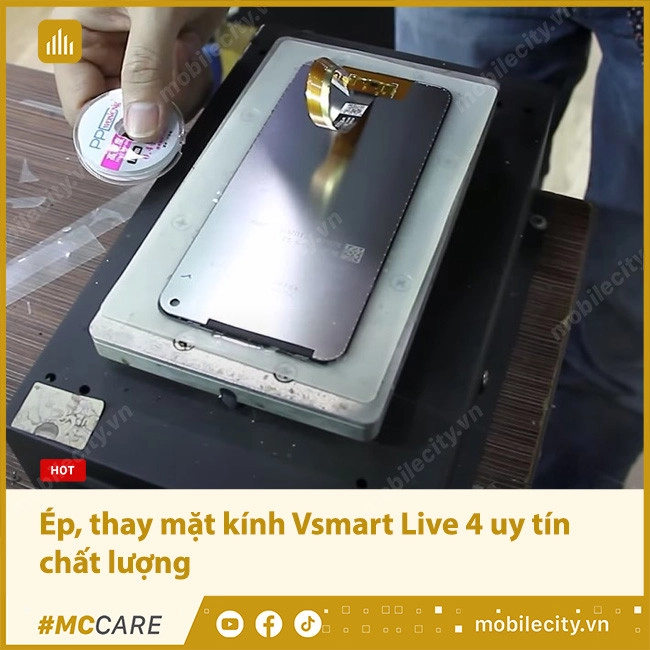 Ép, thay mặt kính Vsmart Live 4