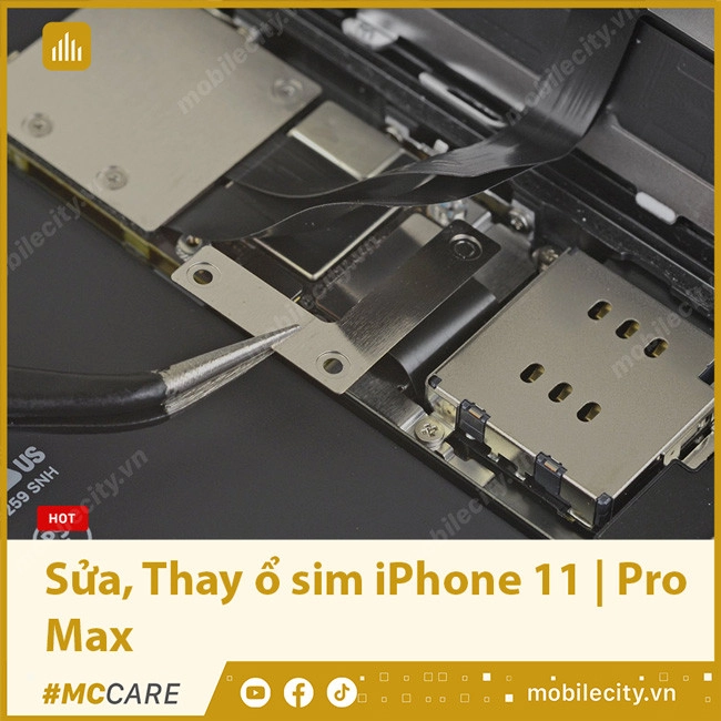 Sửa, Thay ổ sim iPhone 11 | Pro Max