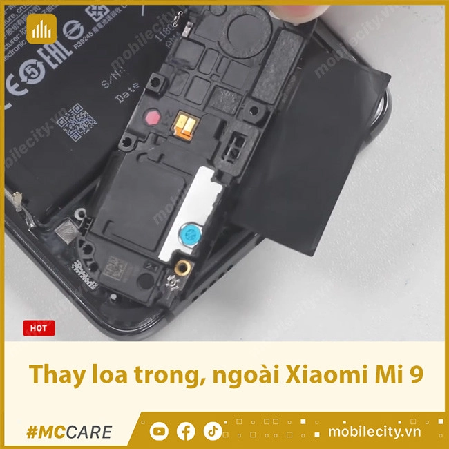 Thay loa trong, ngoài Xiaomi Mi 9