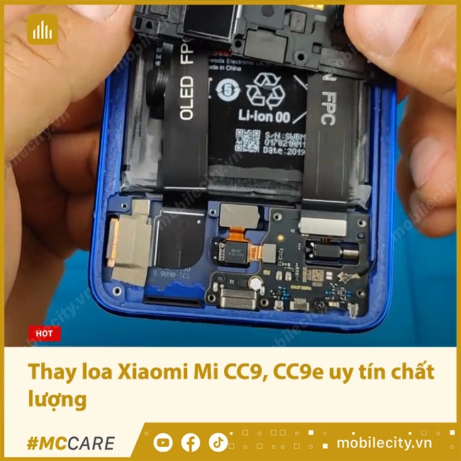 Thay loa Xiaomi Mi CC9