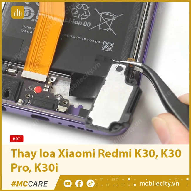 Thay loa Xiaomi Redmi K30, K30 Pro, K30i