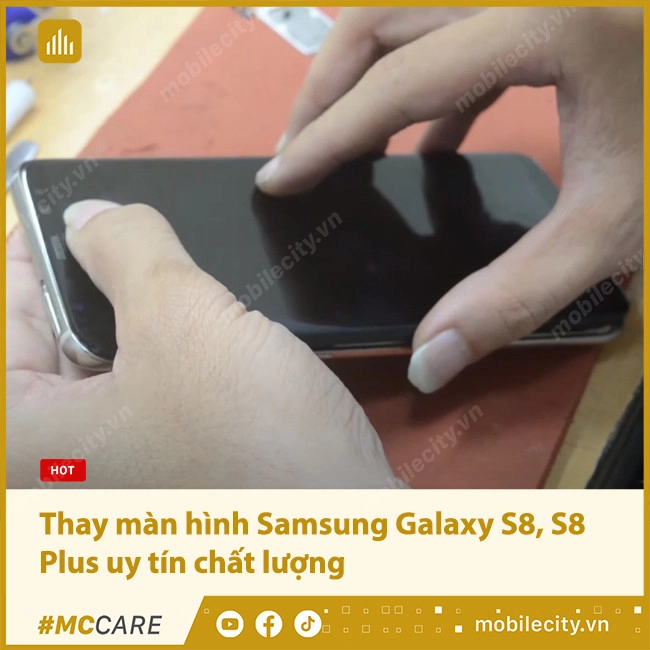 Thay màn hình Samsung Galaxy S8 Plus chính hãng, giá bao nhiêu?