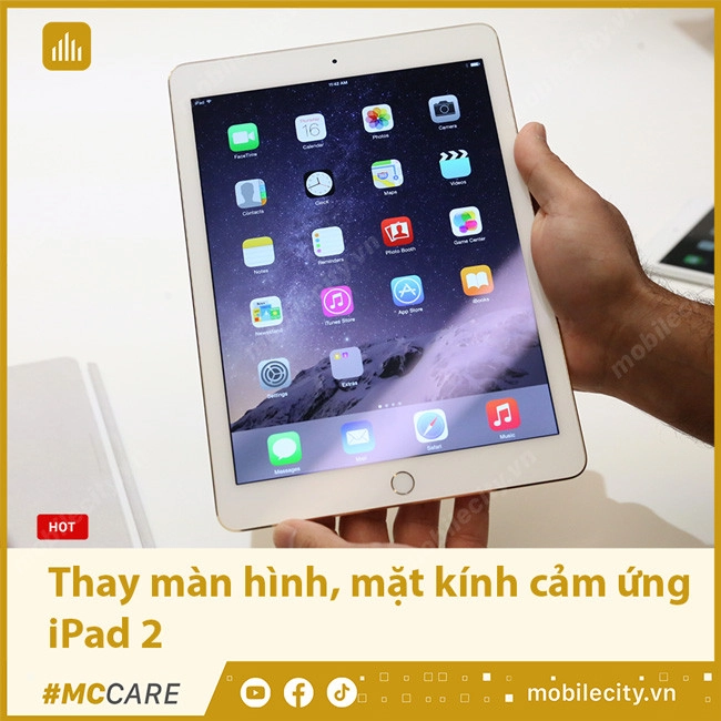 Thay màn hình, mặt kính cảm ứng iPad 2