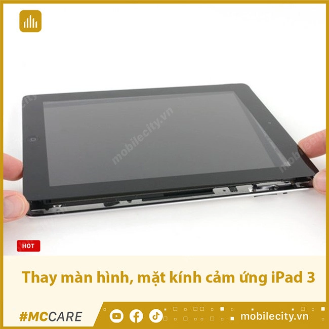 Thay màn hình, mặt kính cảm ứng iPad 3