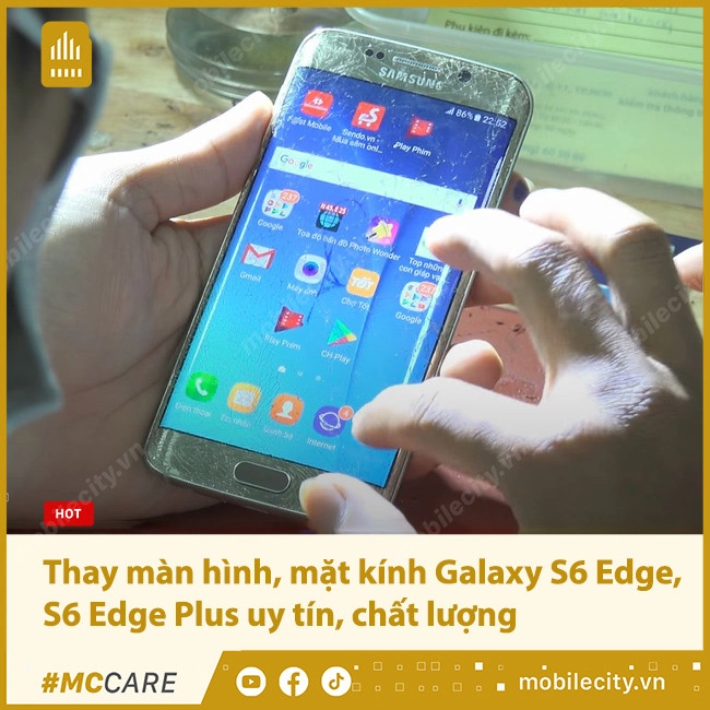 Thay màn hình, mặt kính Samsung Galaxy S6 Edge | Plus