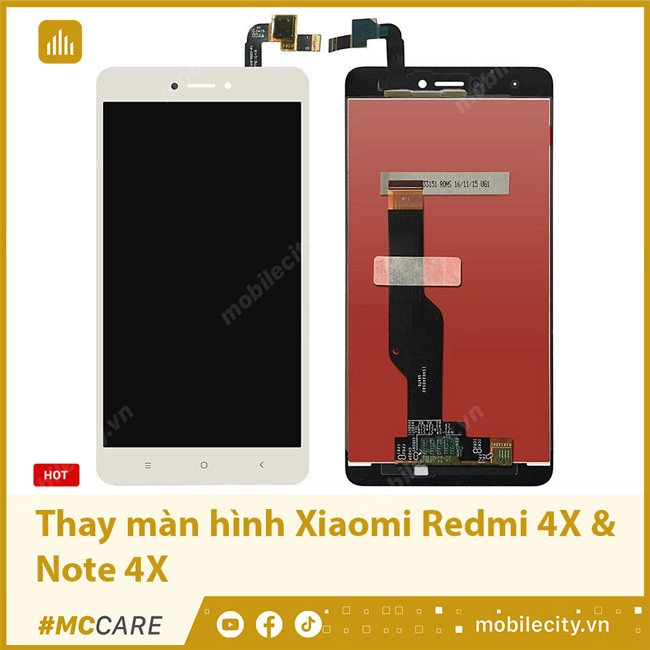 Thay màn hình Xiaomi Redmi 4X & Note 4X