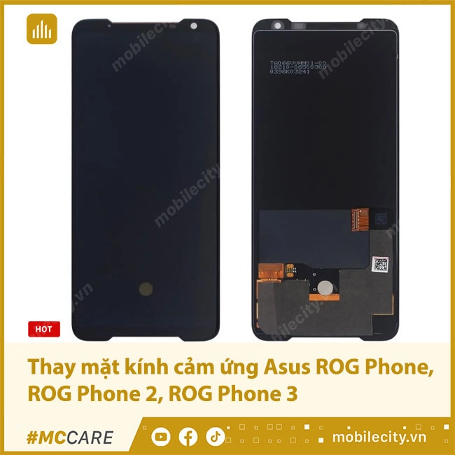 Thay mặt kính cảm ứng Asus ROG Phone, ROG Phone 2, ROG Phone 3