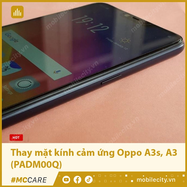 Ép, thay mặt kính cảm ứng Oppo A3 & A3s chính hãng, lấy ngay