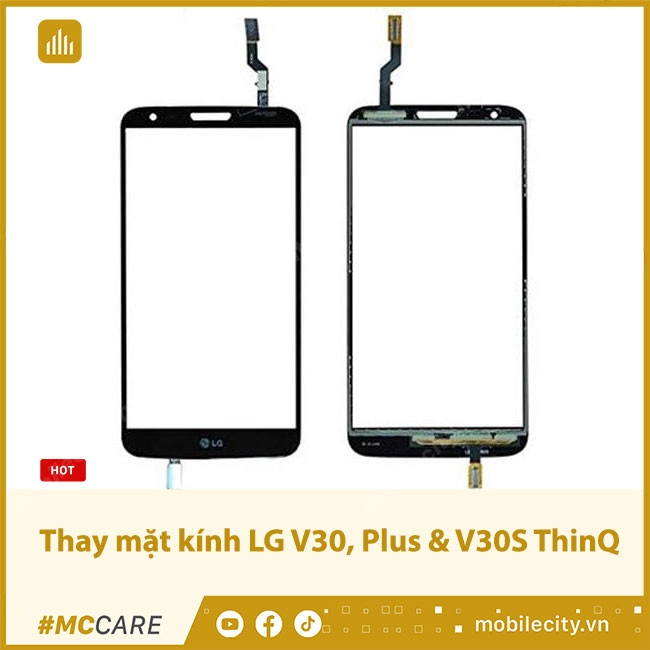 Ép, Thay mặt kính cảm ứng LG V30, Plus & V30S ThinQ chính hãng