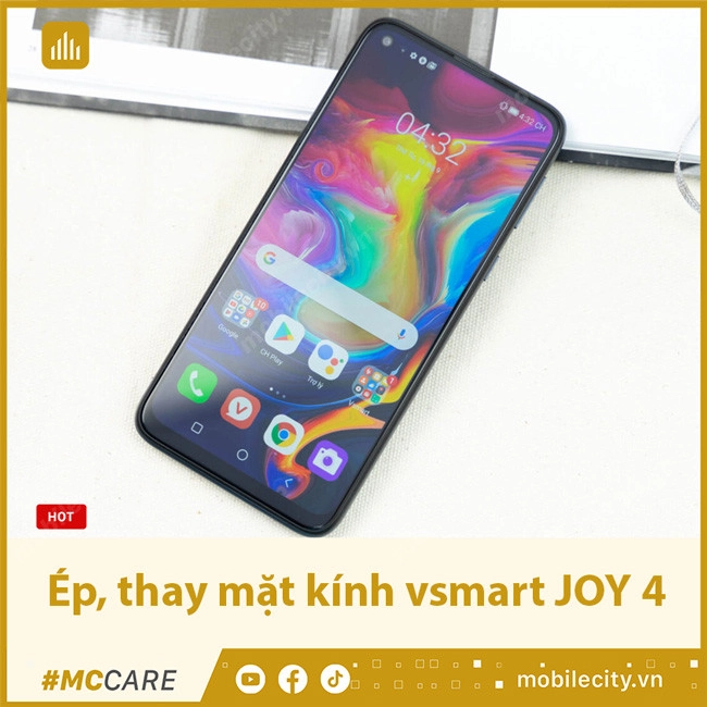 Ép, thay mặt kính vsmart JOY 4