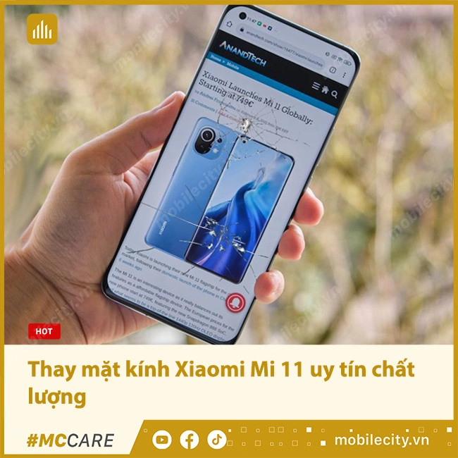 Thay mặt kính Xiaomi Mi 11