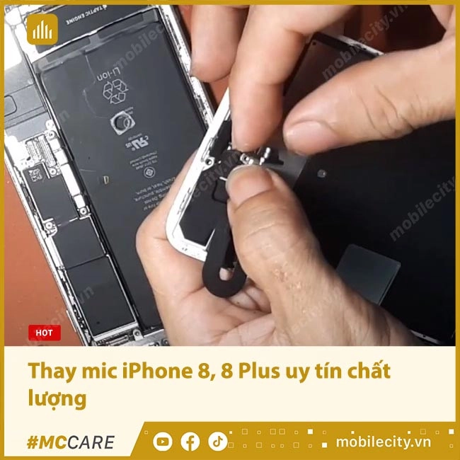 #1 Dịch vụ Thay mic iPhone 8