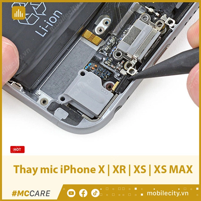 #1 Dịch vụ Thay mic iPhone X