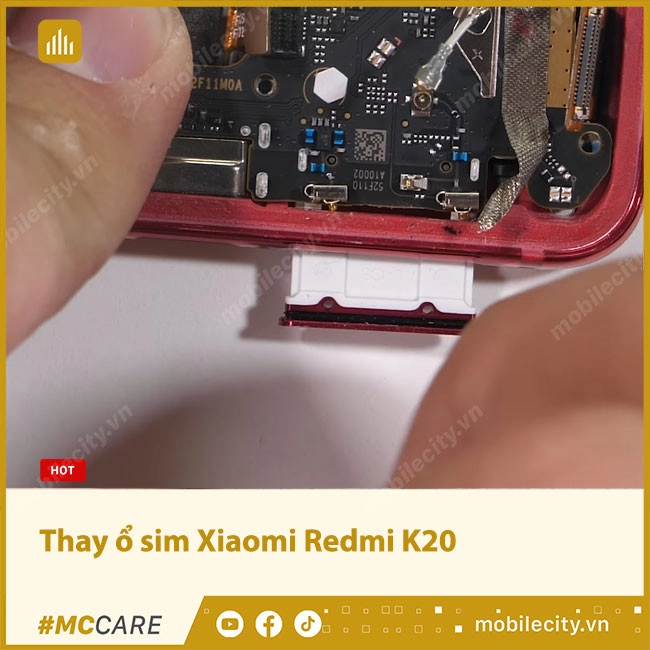 Thay ổ sim Xiaomi Redmi K20