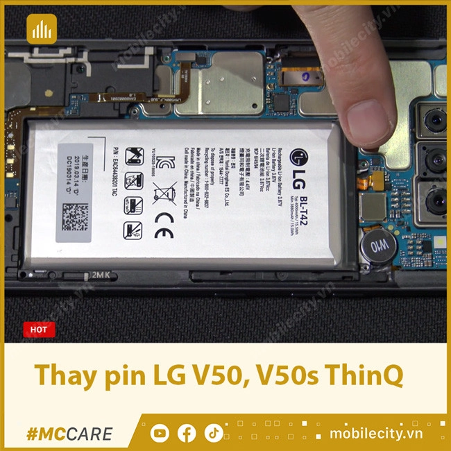 Thay pin LG V50, V50s ThinQ