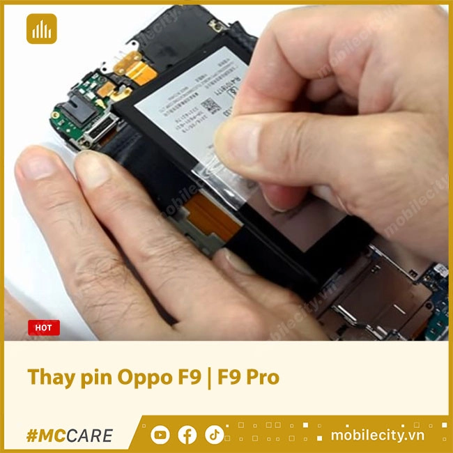 Thay pin Oppo F9 | F9 Pro