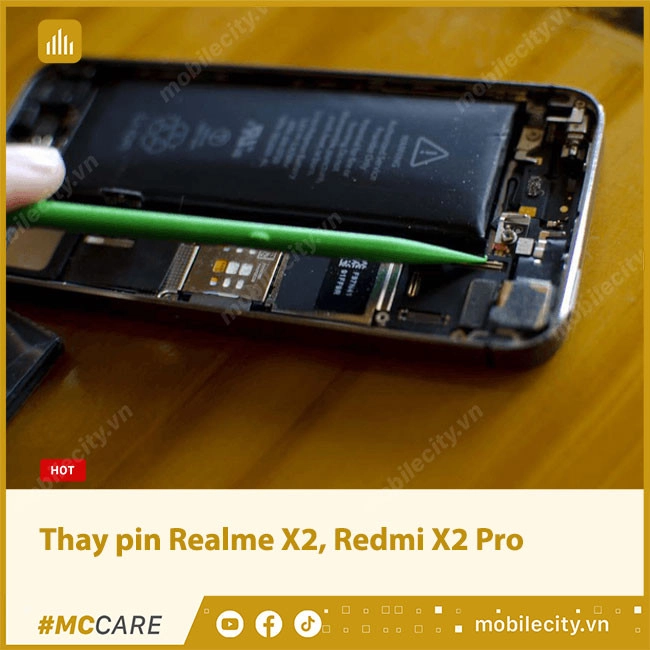 Dịch vụ thay pin Realme X2 chính hãng ở đâu tốt?