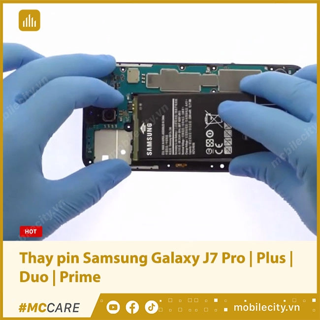 # Giá thay pin Samsung Galaxy J7 Prime, Pro 2016 -18, Duo, Plus