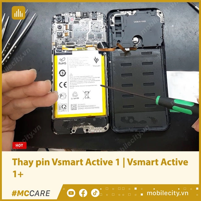 Thay pin Vsmart Active 1 | Vsmart Active 1+