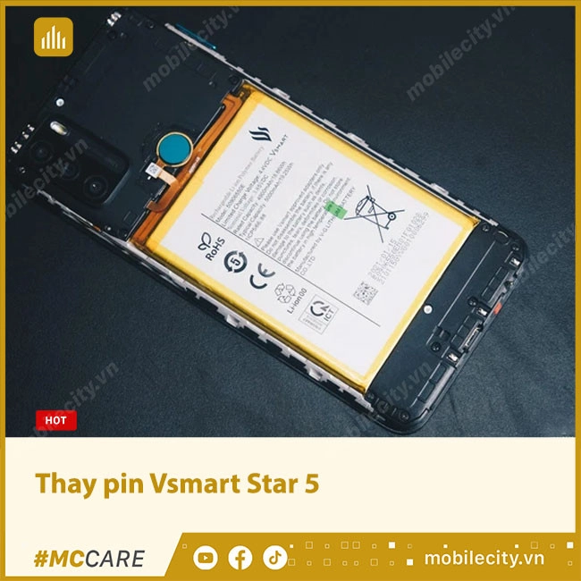 Thay pin Vsmart Star 5