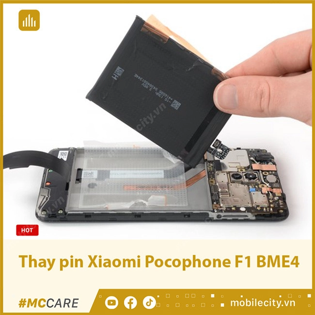 Thay pin Xiaomi Pocophone F1 BME4