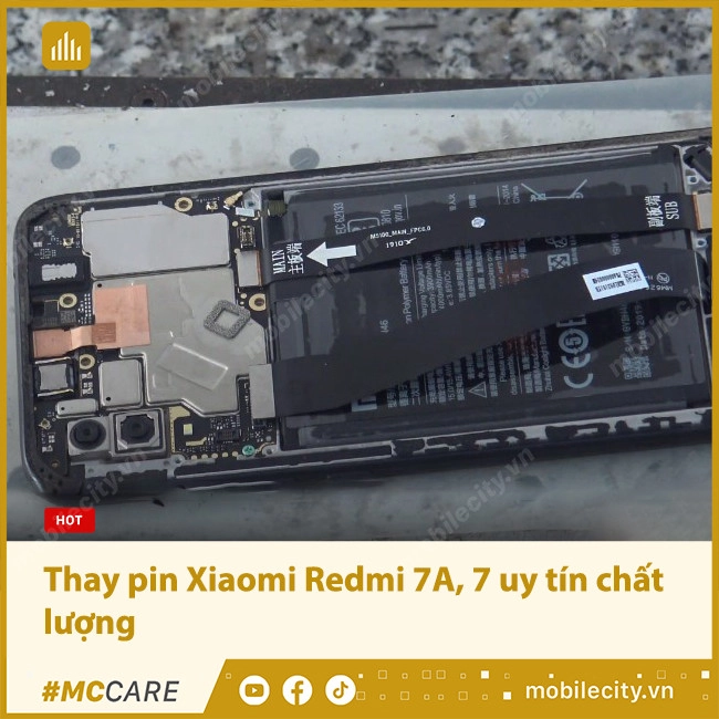 Thay pin Xiaomi Redmi 7A | 7 (BN46)