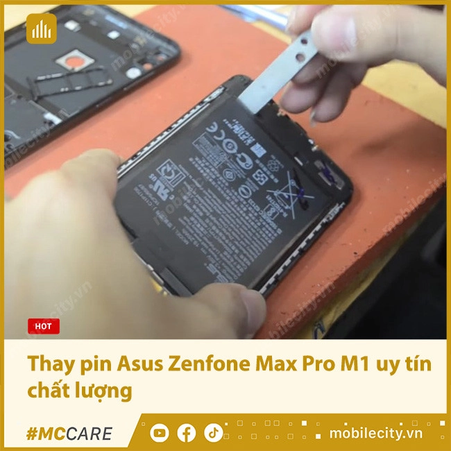 Thay pin Asus Zenfone Max Pro M1