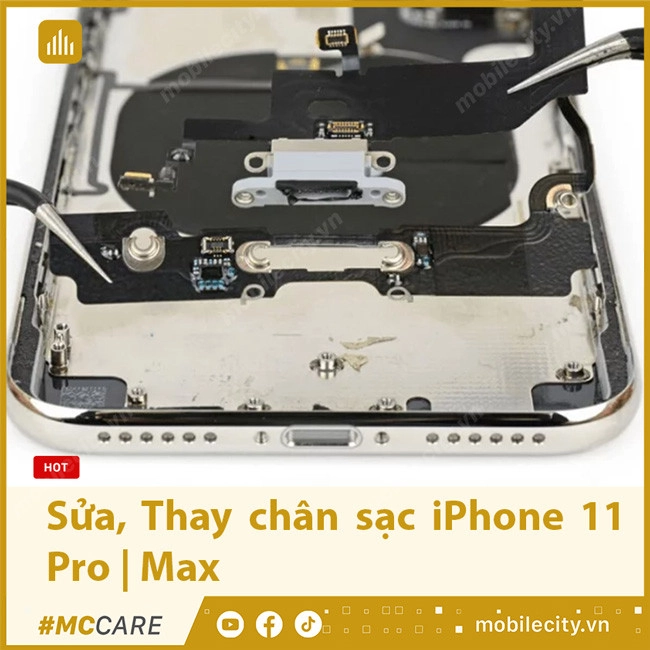 Sửa, Thay chân sạc iPhone 11 Pro | Max