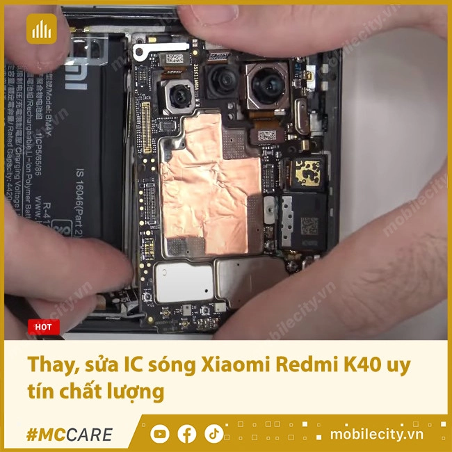 thay, sửa IC sóng xiaomi Redmi K40