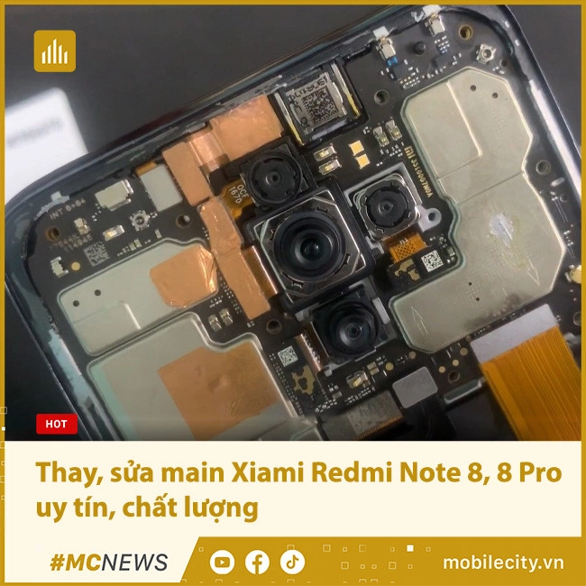 #1 Dịch vụ Sửa, Thay Main Xiaomi Redmi Note 8