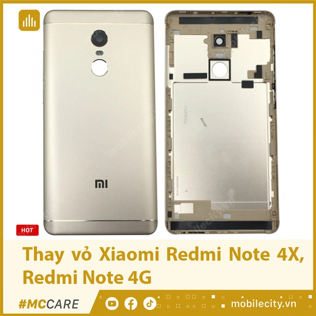 Thay vỏ Xiaomi Redmi Note 4X, Redmi Note 4G