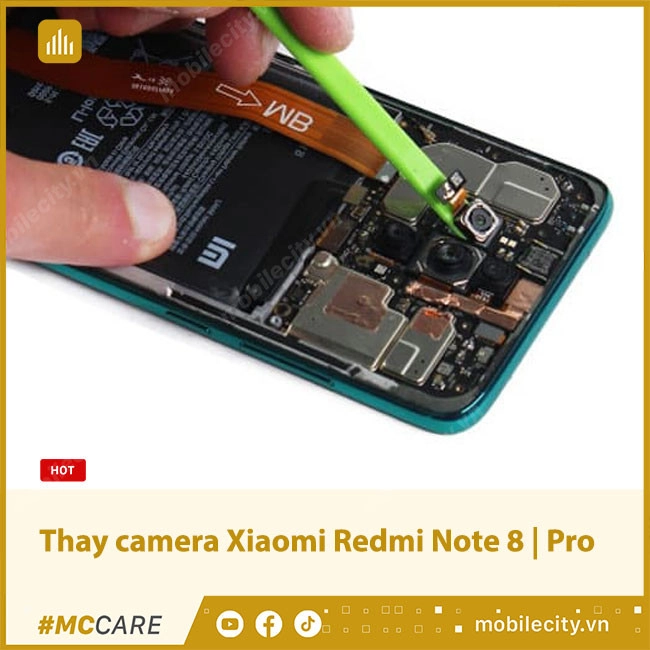 #1 Dịch vụ Thay camera Xiaomi Redmi Note 8