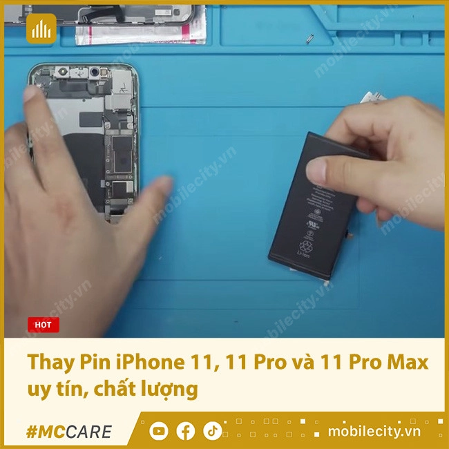 Thay Pin iPhone 11, 11 Pro, 11 Pro Max
