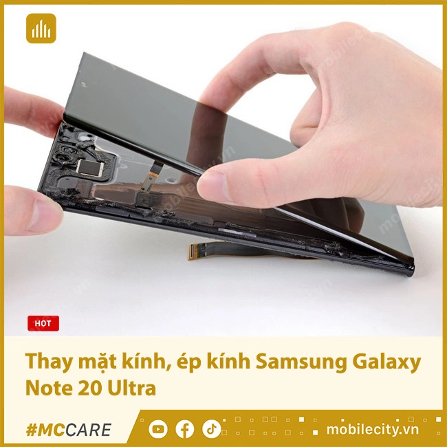 Thay mặt kính, ép kính Samsung Galaxy Note 20 Ultra