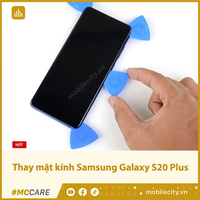 Thay mặt kính, ép kính Samsung Galaxy S20 Plus