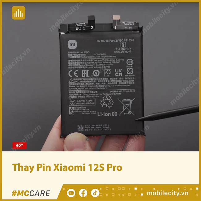 Thay Pin Xiaomi 12S Pro