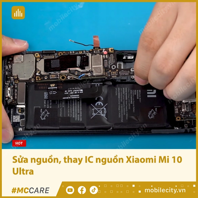 Sửa nguồn, thay IC nguồn Xiaomi Mi 10 Ultra