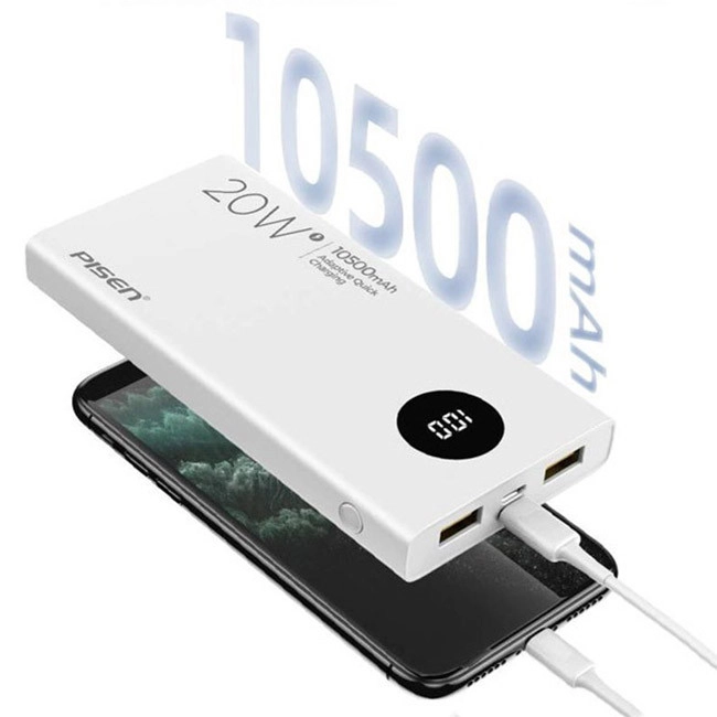 Sạc dự phòng Pisen Quick PowerU 10500mAh Ultra 20W - MobileCity