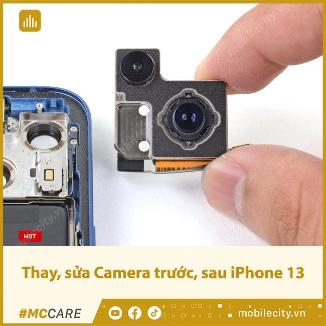 Thay, sửa Camera trước, sau iPhone 13