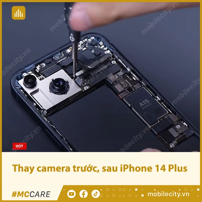 Thay Camera trước, sau iPhone 14 Plus